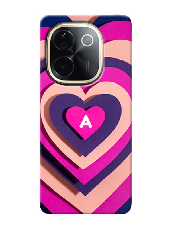 Custom iQOO Z9s Pro 5G Custom Mobile Case with Cute Heart Pattern Design