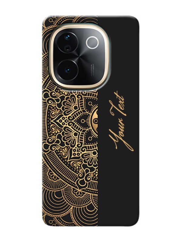 Custom iQOO Z9s Pro 5G Photo Printing on Case with Mandala art with custom text Design