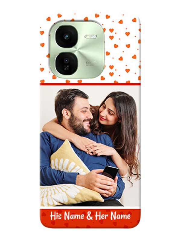 Custom iQOO Z9X 5G Phone Back Covers: Orange Love Symbol Design