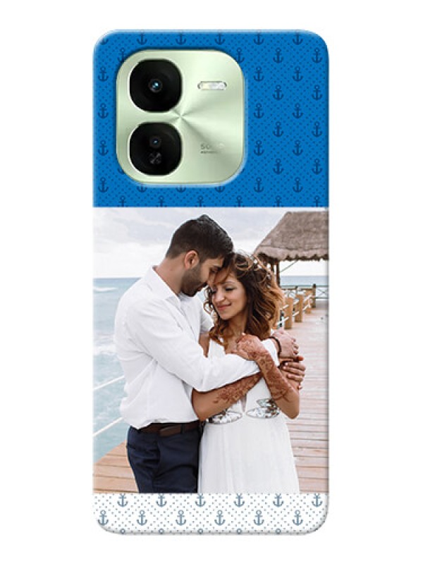 Custom iQOO Z9X 5G Mobile Phone Covers: Blue Anchors Design