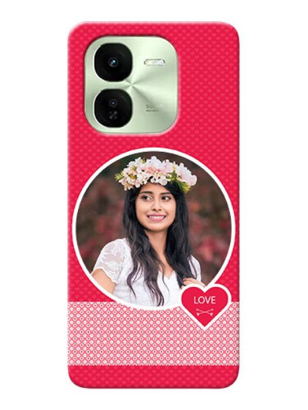 Custom iQOO Z9X 5G Mobile Covers Online: Pink Pattern Design