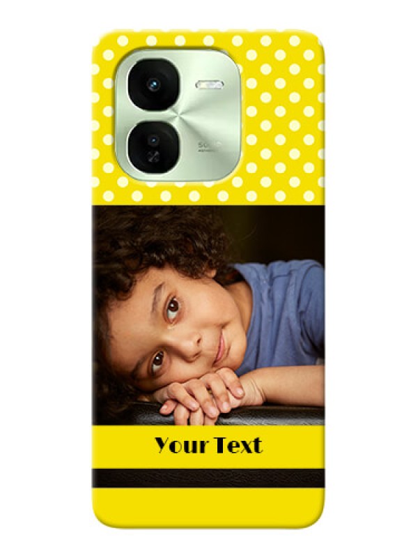Custom iQOO Z9X 5G Custom Mobile Covers: Bright Yellow Case Design