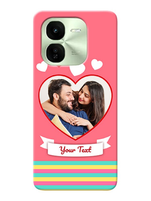 Custom iQOO Z9X 5G Personalised mobile covers: Love Doodle Design
