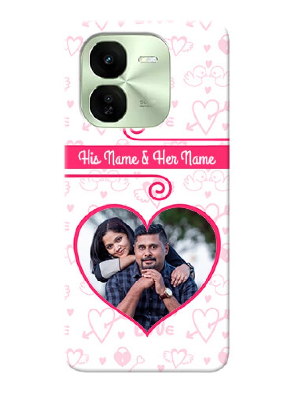 Custom iQOO Z9X 5G Personalized Phone Cases: Heart Shape Love Design
