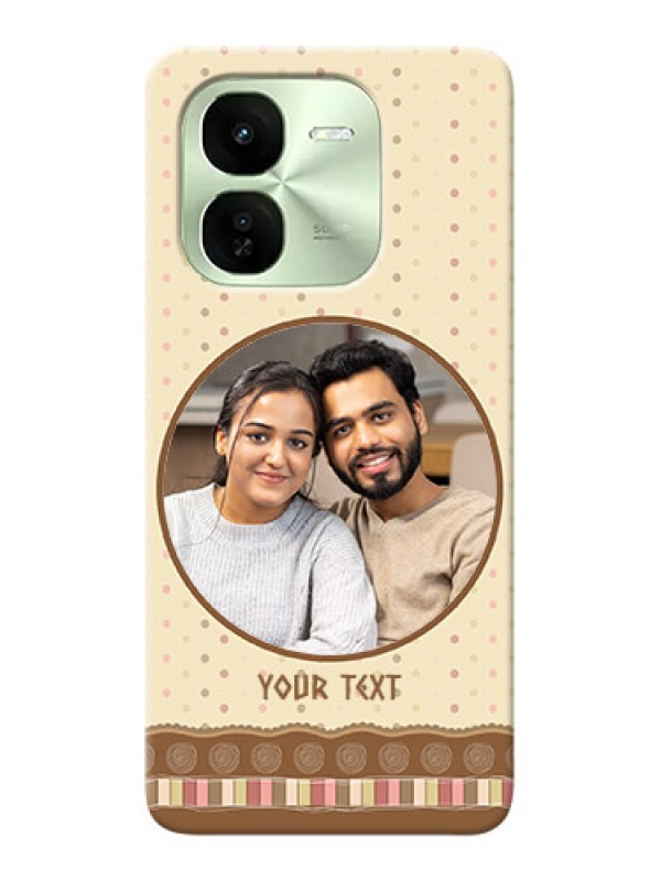 Custom iQOO Z9X 5G Mobile Cases: Brown Dotted Mobile Case Design