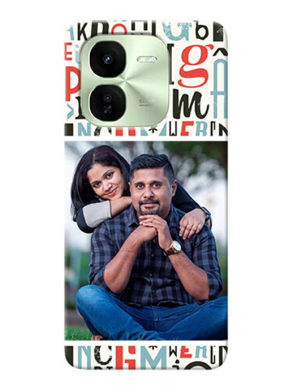 Custom iQOO Z9X 5G custom mobile phone covers: Alphabet Design