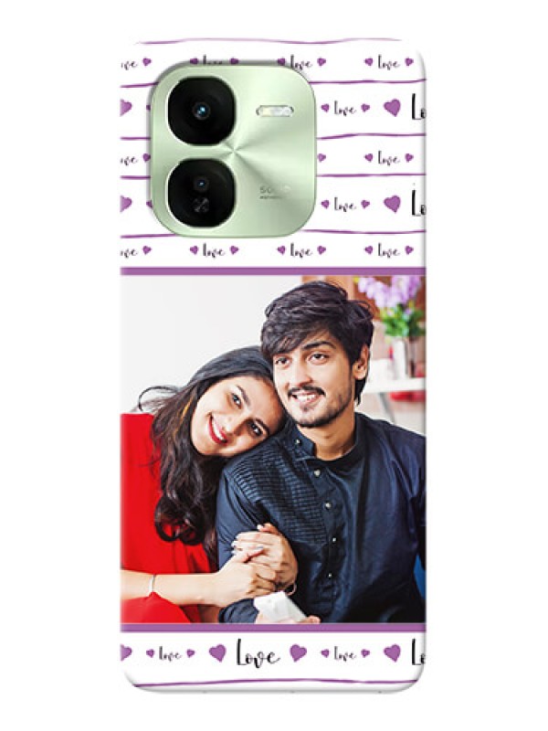 Custom iQOO Z9X 5G Mobile Back Covers: Couples Heart Design