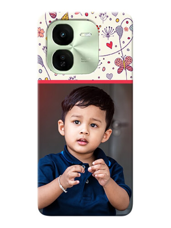 Custom iQOO Z9X 5G phone back covers: Premium Floral Design