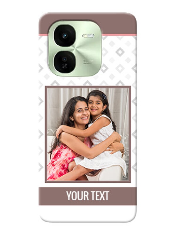 Custom iQOO Z9X 5G custom back covers: Simple Diamond Design