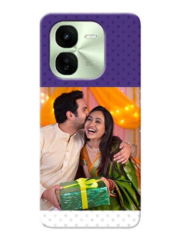 Custom iQOO Z9X 5G mobile phone cases: Violet Pattern Design