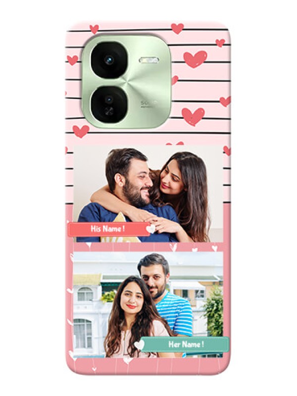 Custom iQOO Z9X 5G custom mobile covers: Photo with Heart Design