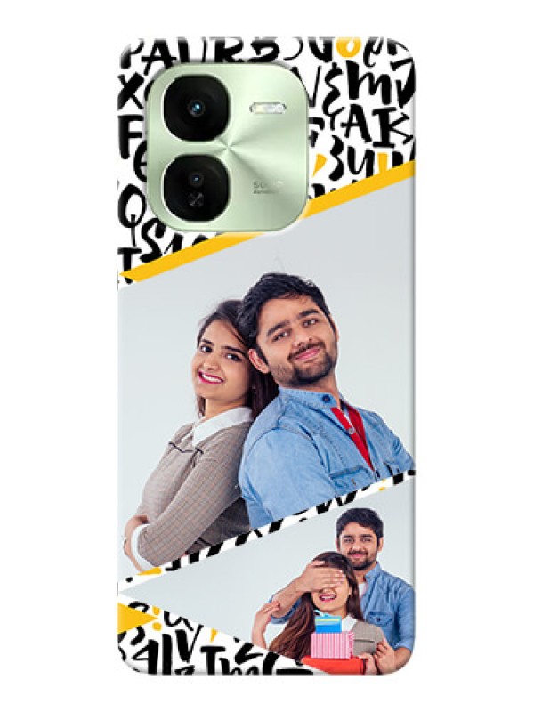 Custom iQOO Z9X 5G Phone Back Covers: Letters Pattern Design