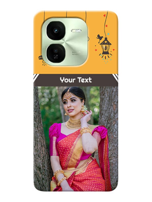 Custom iQOO Z9X 5G custom back covers with Family Picture and Icons