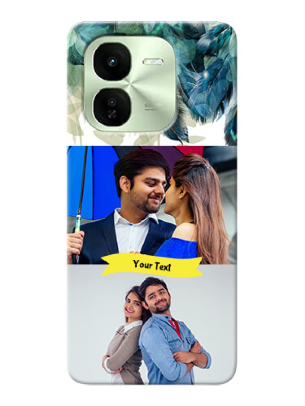 Custom iQOO Z9X 5G Phone Cases: Image with Boho Peacock Feather Design