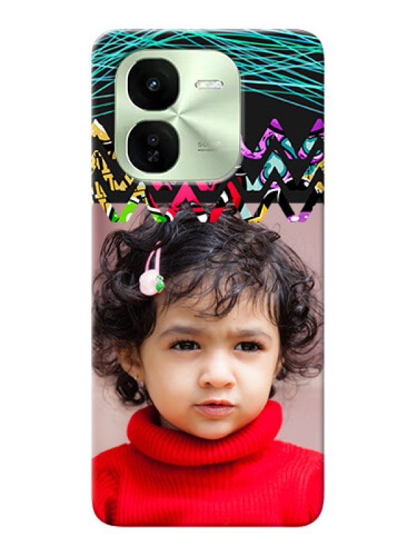 Custom iQOO Z9X 5G personalized phone covers: Neon Abstract Design