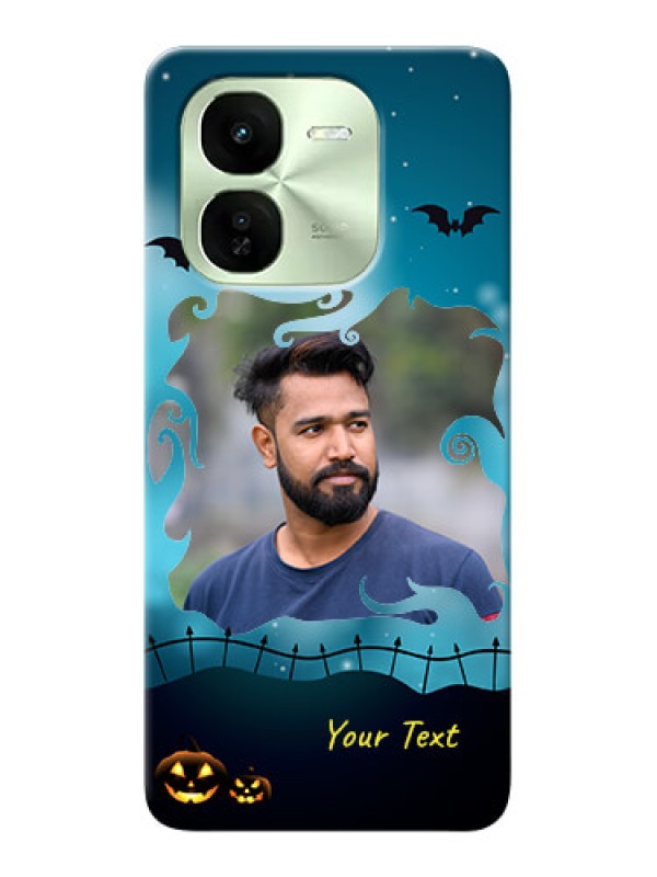 Custom iQOO Z9X 5G Personalised Phone Cases: Halloween frame design