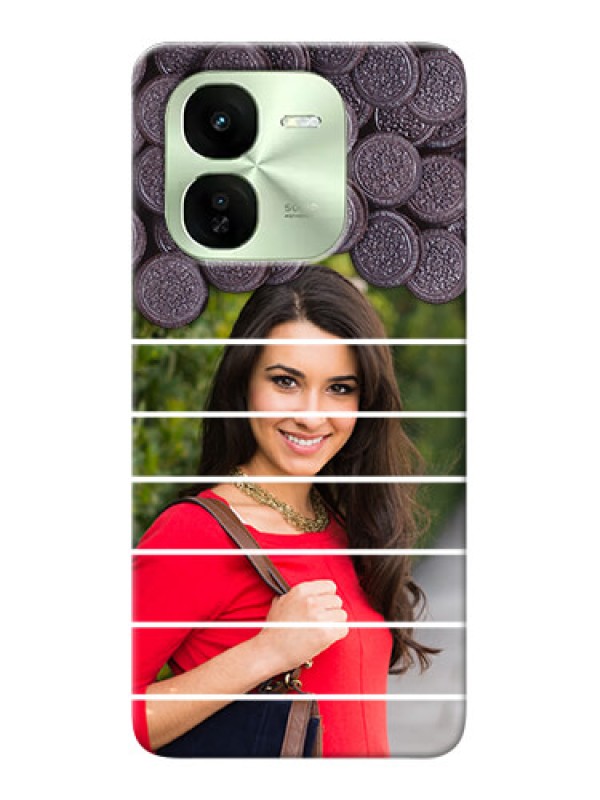 Custom iQOO Z9X 5G Custom Mobile Covers with Oreo Biscuit Design