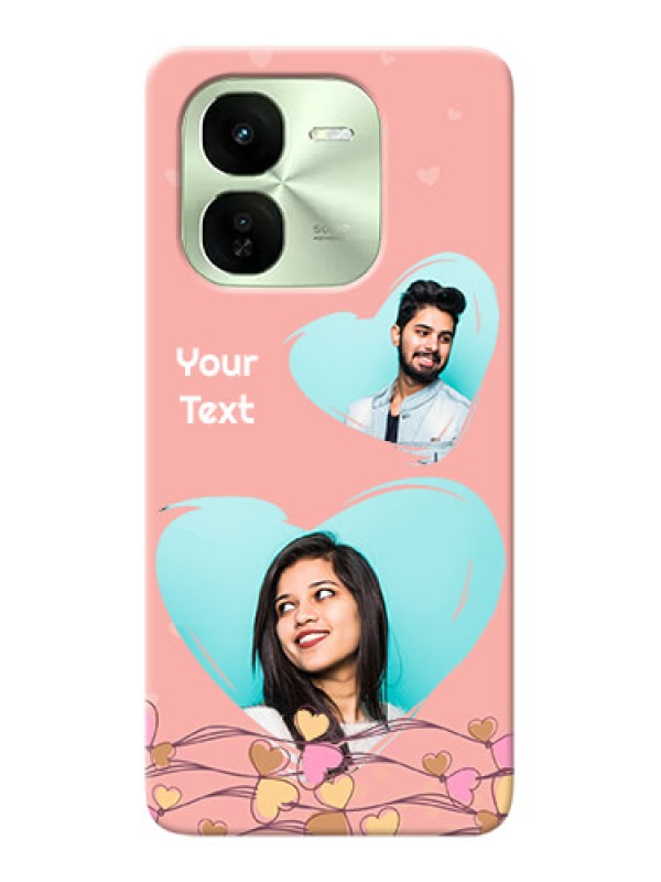 Custom iQOO Z9X 5G customized phone cases: Love Doodle Design