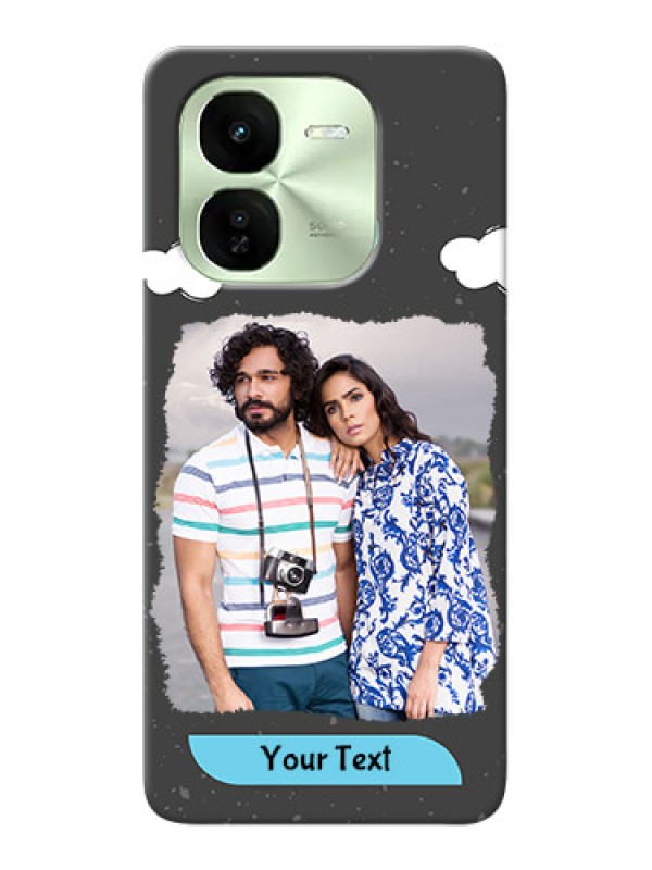 Custom iQOO Z9X 5G Mobile Back Covers: splashes with love doodles Design