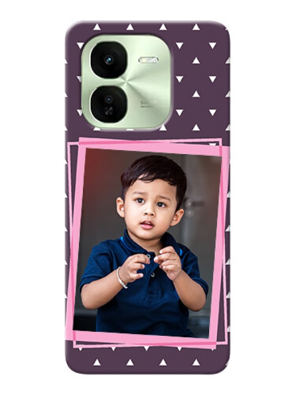 Custom iQOO Z9X 5G Phone Cases: Triangle Pattern Dotted Design