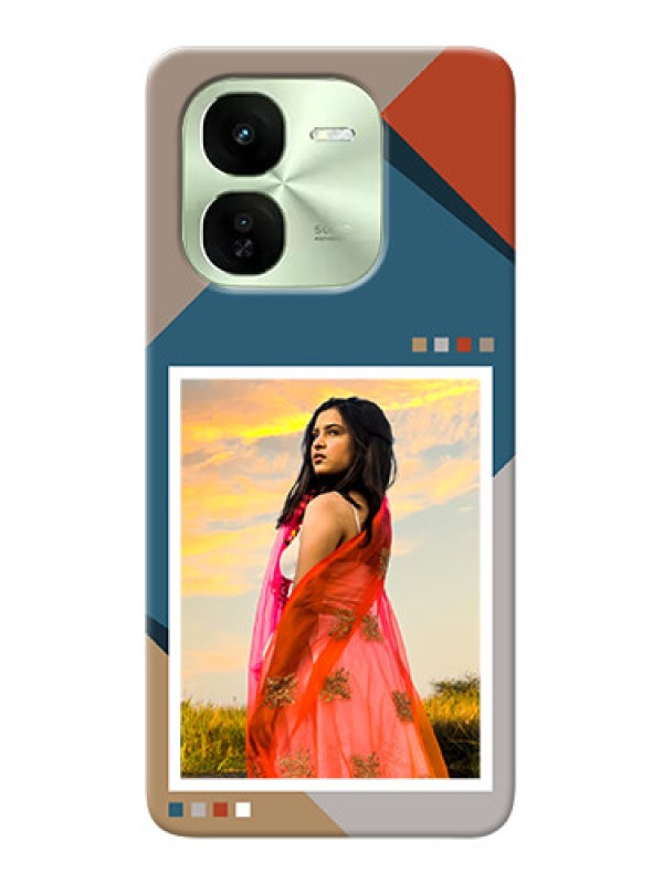 Custom iQOO Z9X 5G Personalized Phone Case with Retro color pallet Design