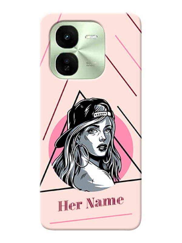 Custom iQOO Z9X 5G Personalized Phone Case with Rockstar Girl Design