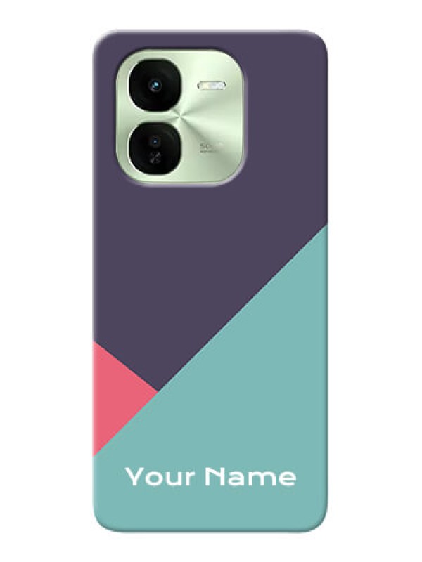 Custom iQOO Z9X 5G Custom Mobile Case with Tri Color abstract Design