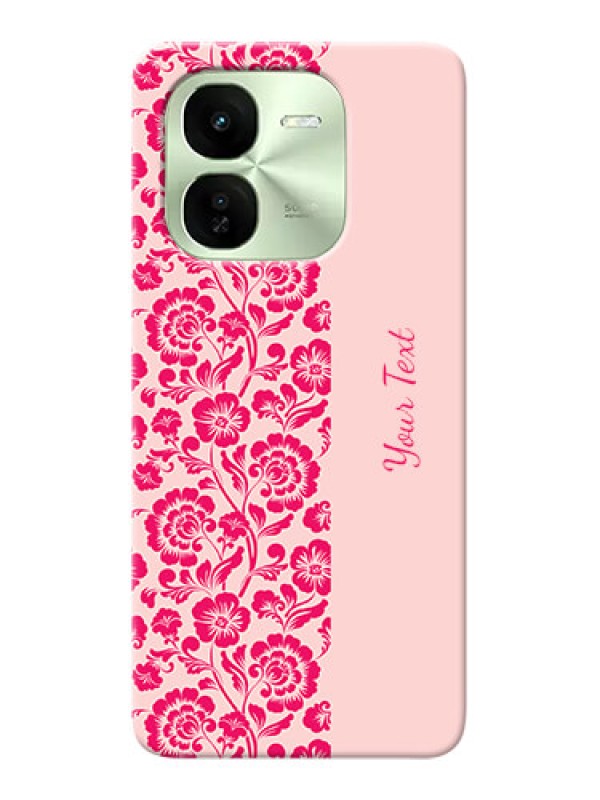 Custom iQOO Z9X 5G Custom Phone Case with Attractive Floral Pattern Design