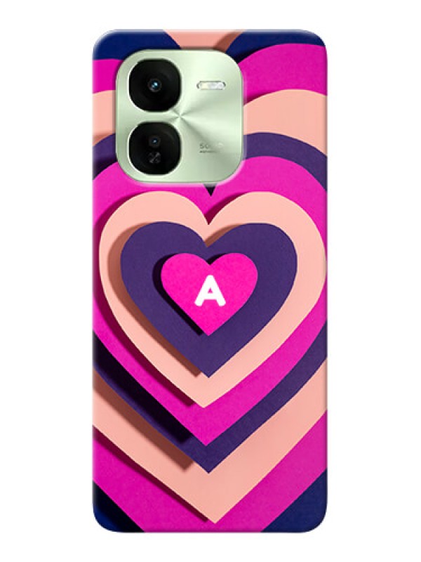 Custom iQOO Z9X 5G Custom Mobile Case with Cute Heart Pattern Design