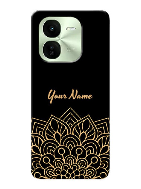 Custom iQOO Z9X 5G Custom Phone Case with Golden mandala Design