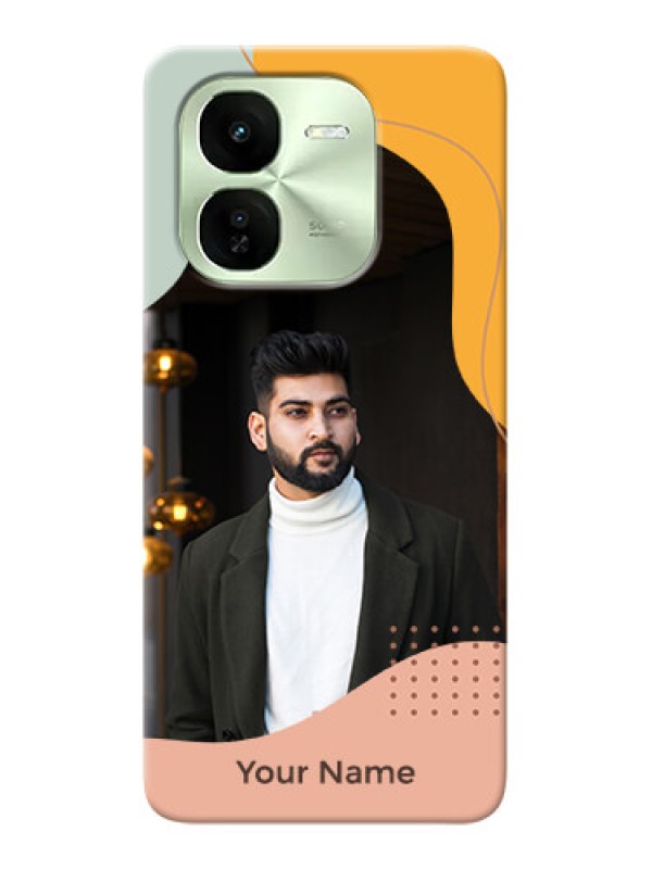 Custom iQOO Z9X 5G Personalized Phone Case with Tricoloured overlay design