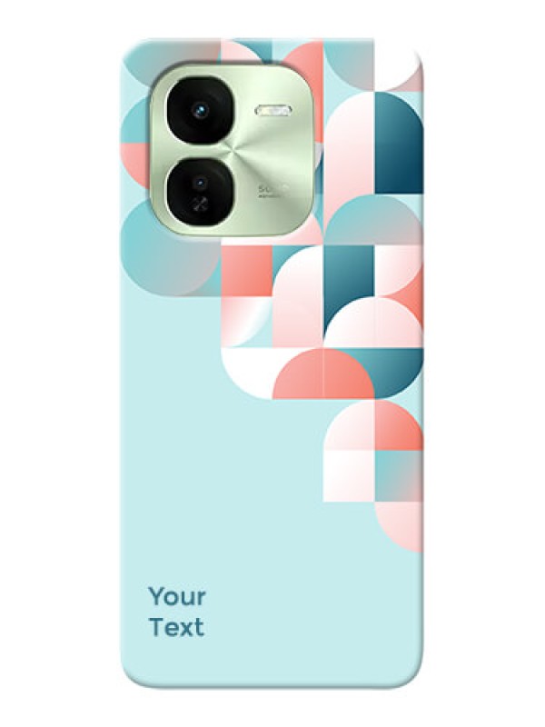 Custom iQOO Z9X 5G Custom Phone Case with Stylish Semicircle Pattern Design