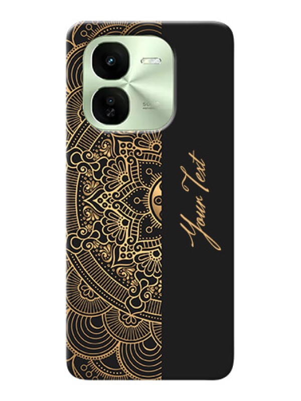 Custom iQOO Z9X 5G Photo Printing on Case with Mandala art with custom text Design