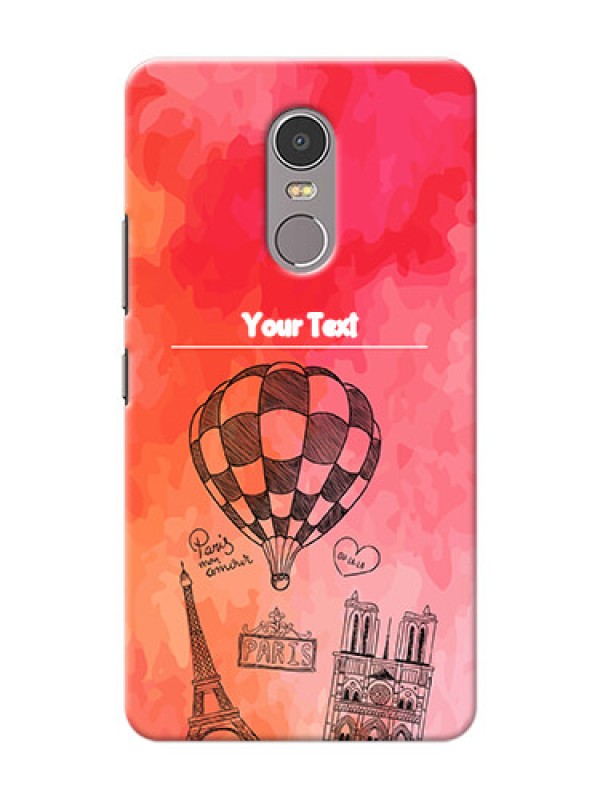 Custom Lenovo K6 Note abstract painting with paris theme Design