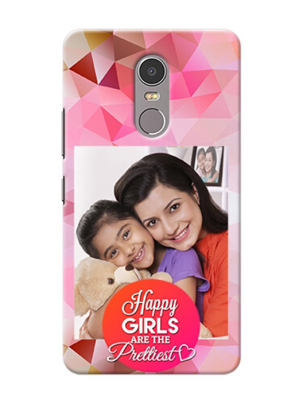 Custom Lenovo K6 Note abstract traingle design with girls quote Design