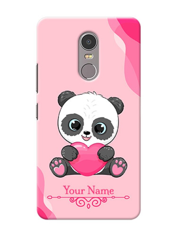 Custom Lenovo K6 Note Mobile Back Covers: Cute Panda Design