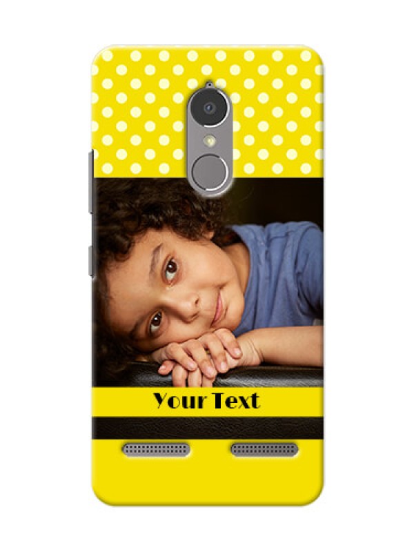 Custom Lenovo Vibe K6 Power Bright Yellow Mobile Case Design