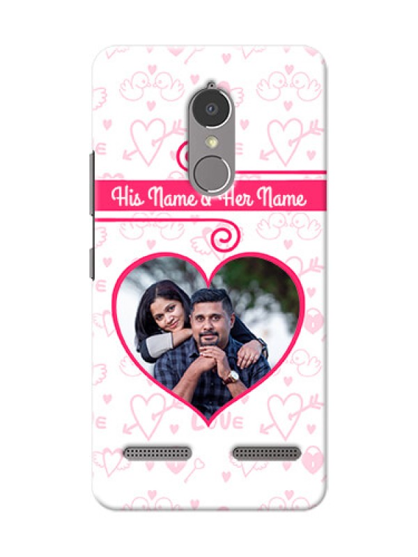 Custom Lenovo Vibe K6 Power Pink Colour Mobile Case Design