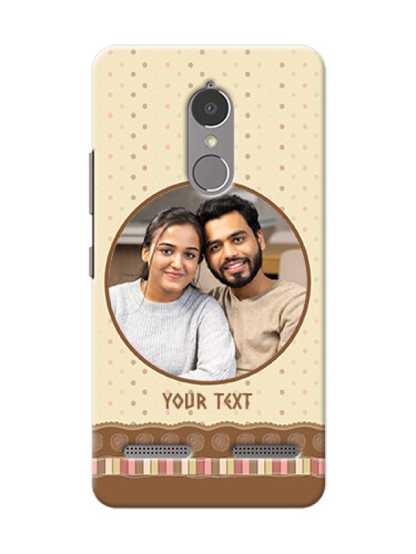 Custom Lenovo Vibe K6 Power Brown Abstract Mobile Case Design