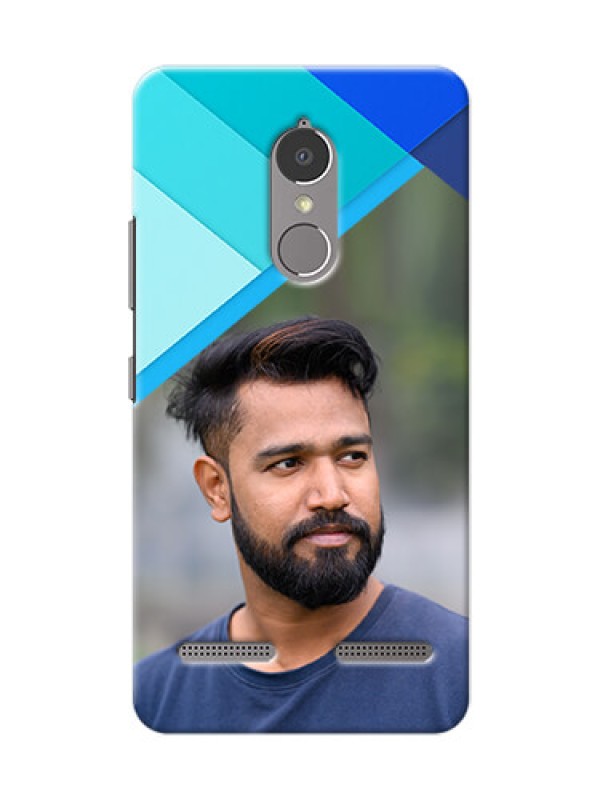 Custom Lenovo Vibe K6 Power Blue Abstract Mobile Cover Design