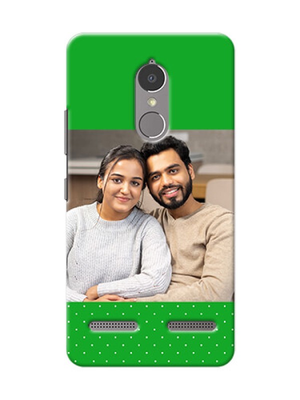 Custom Lenovo Vibe K6 Power Green And Yellow Pattern Mobile Cover Design