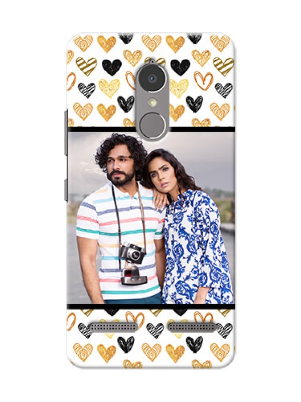 Custom Lenovo Vibe K6 Power Colourful Love Symbols Mobile Cover Design