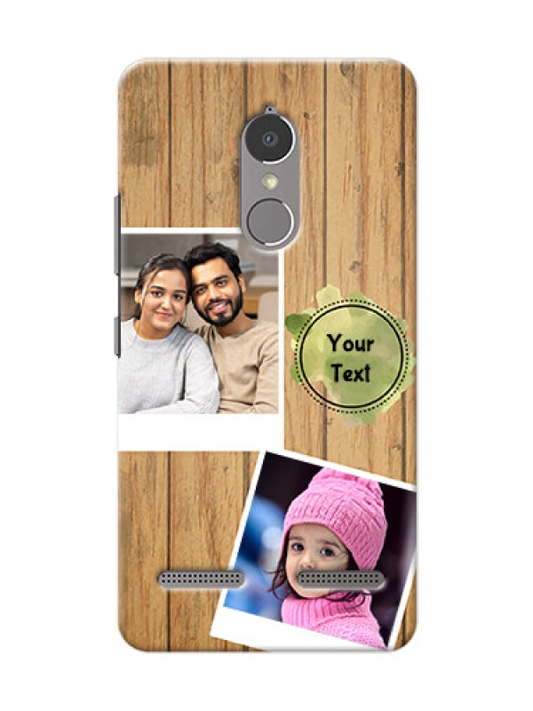 Custom Lenovo Vibe K6 Power 3 image holder with wooden texture  Design
