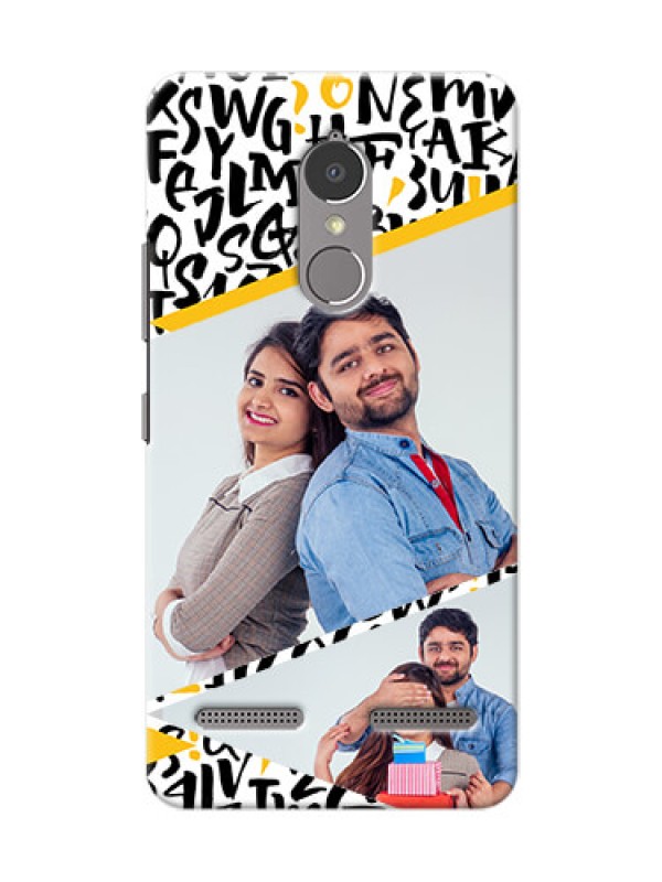 Custom Lenovo Vibe K6 Power 2 image holder with letters pattern  Design