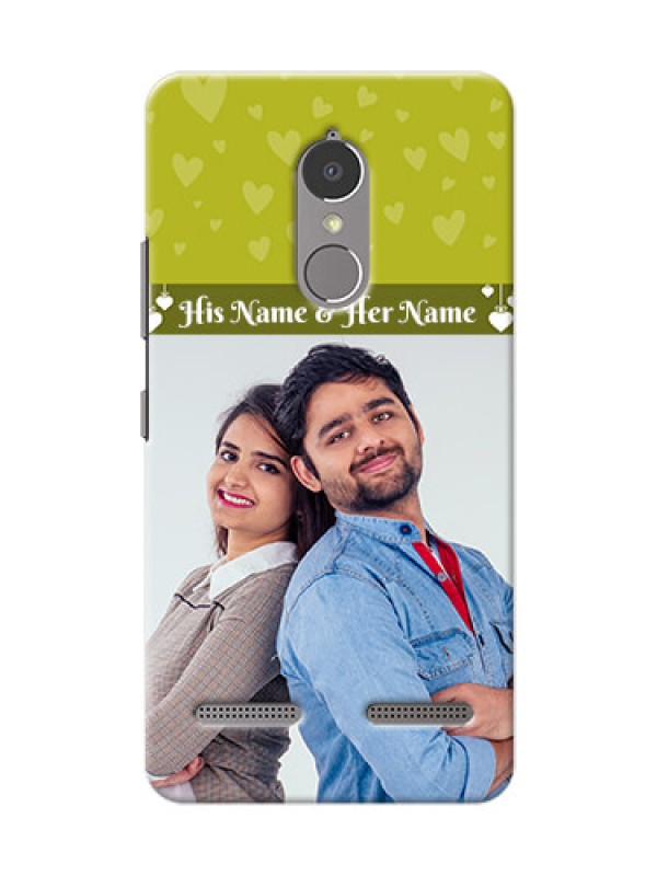 Custom Lenovo Vibe K6 Power you and me design with hanging hearts Design