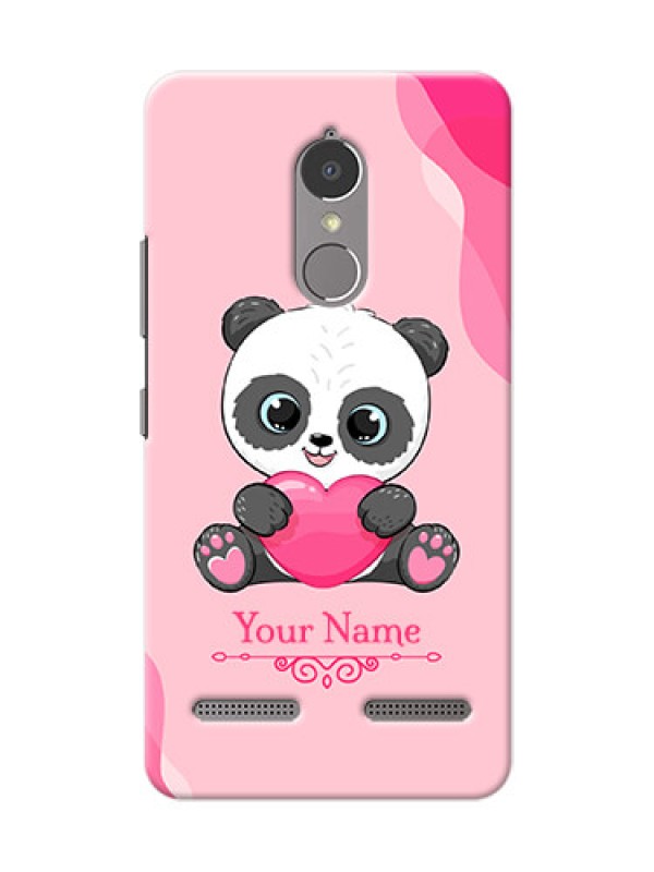 Custom Lenovo K6 Power Mobile Back Covers: Cute Panda Design