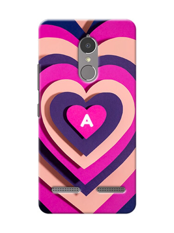 Custom Lenovo K6 Power Custom Mobile Case with Cute Heart Pattern Design