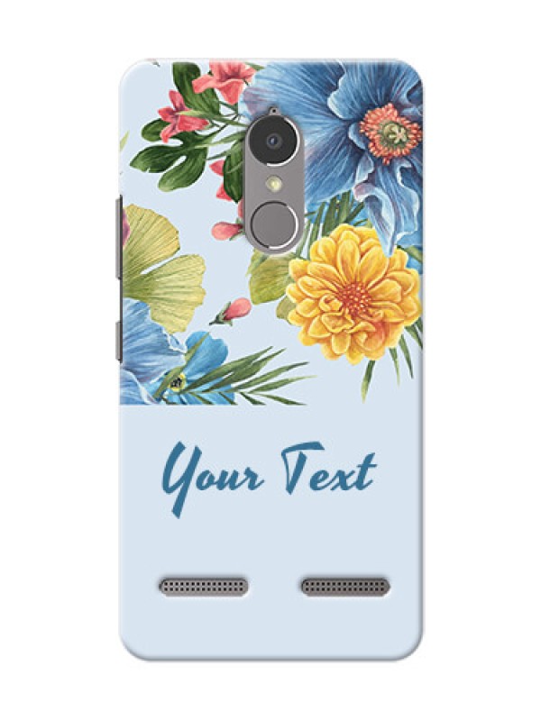 Custom Lenovo K6 Power Custom Phone Cases: Stunning Watercolored Flowers Painting Design