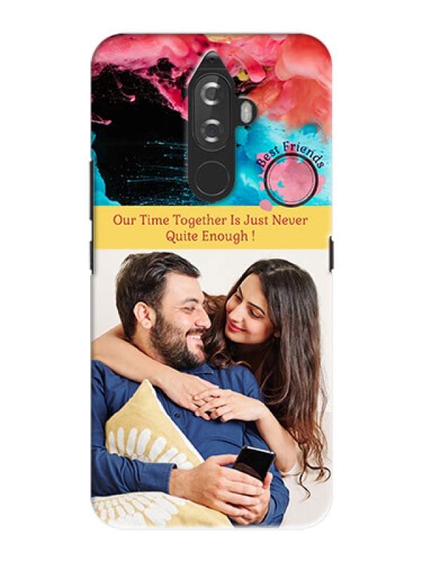 Custom Lenovo K8 Note best friends quote with acrylic painting Design