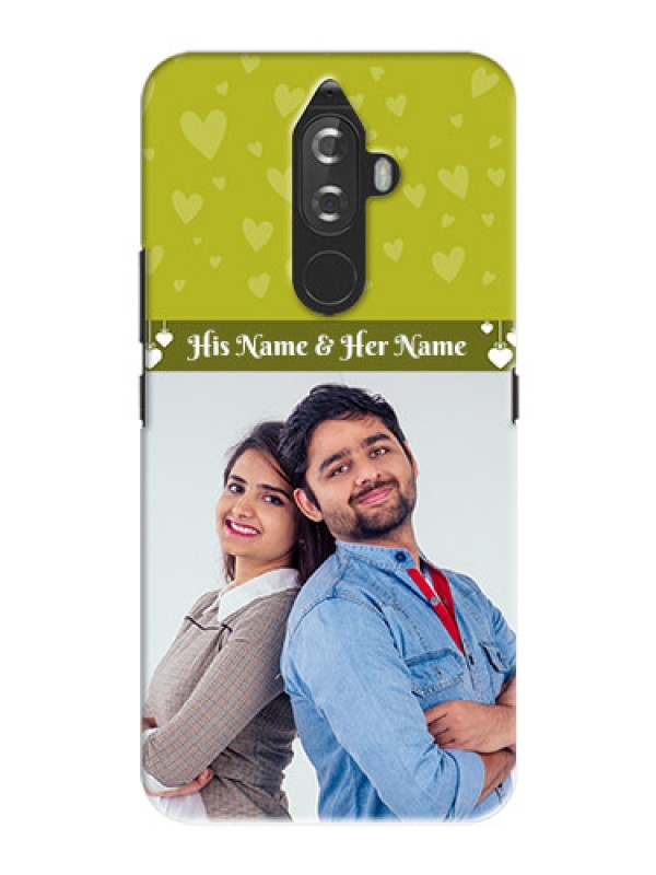 Custom Lenovo K8 Note you and me design with hanging hearts Design